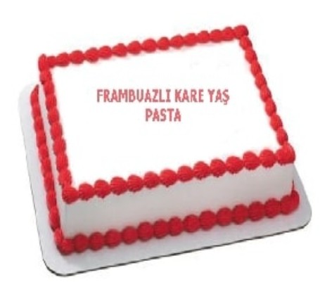 Butik Üretim 45 Kişilik Frambuazlı Pasta